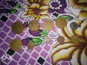 Slightly negotiable old coins 10 coins of