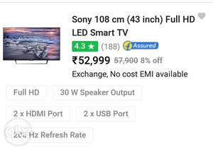 Sony LED Smart TV