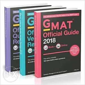 Three GMAT Official Guide  Books