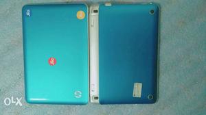 Two Blue And White Nintendo 3DS