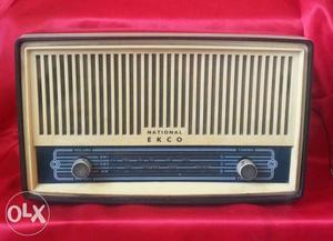 Vintage Nationa ekco 3Bands valve radio working
