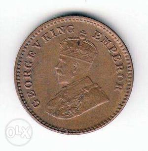 Vintage coin of George vth king 