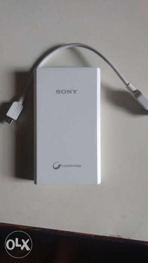 White Sony External Hard Disk Drive