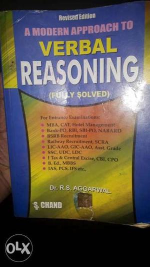 Yellow, Blue, And White Verbal Reasoning By Dr. R.S.
