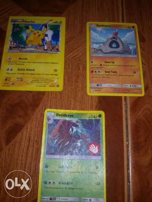 9 old pokemon cards and very rear