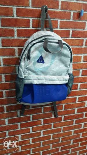 Adidas dumiy White, Blue Backpack
