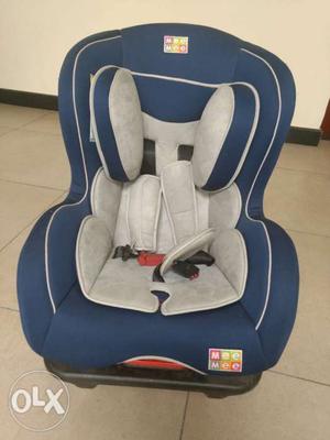 Baby's Blue And Grey Vehicle Seat