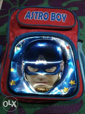 Blue And Red Astro Boy Backpack