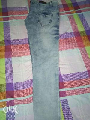 Blue feded jeans