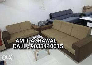 Brown color premium sofa set for low price