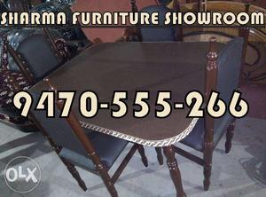 Leather Finish Maharaja Dining set only at Sharma Furniture