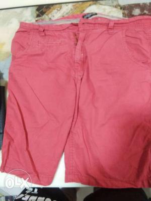 Men orange short size 