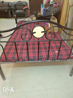 New Iron cot,with bed Moving out sale
