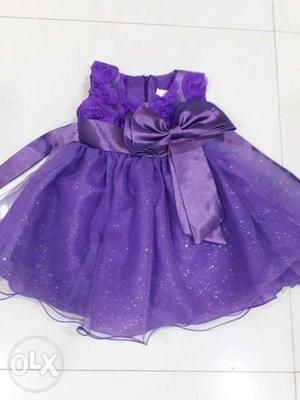 New Party Wear Frock (6-12months).. Price