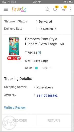 Pampers Pant Style Diaper