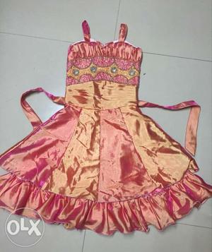 Party Wear Dress (age 5 - 7 years)used once