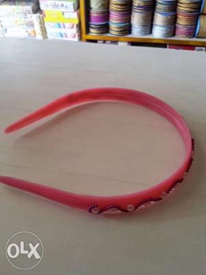 Pink Plastic Hair Band