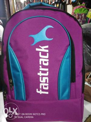 Purple And Blue Fastrack Backpack