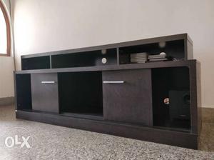 Royal oak TV stand with cabinet. 1.1 years old.