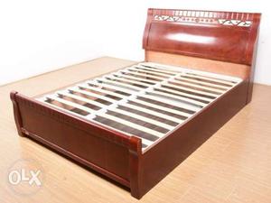 Rubber wood Hydraulic Storage Queen Size Bed and 5 inch