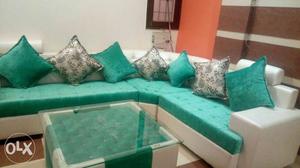 Sevean seater corner sofa.