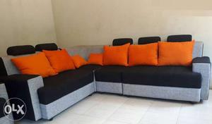 Smart design L shape sofa with cushion