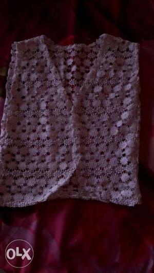 White kroshiya shrug size small