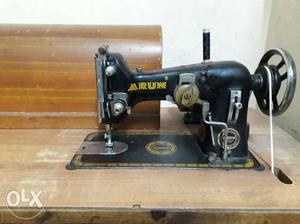 Black And Brown Sewing Machine