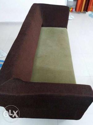Black And Brown Suede Sofa Chair