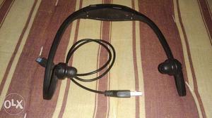 Black And Gray Corded Headphones..company- Raptas MPBL-020