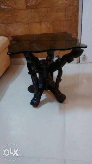 Brown Wooden Horse Table Decor