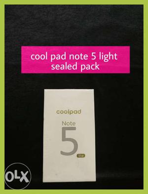 Cool pad note 5 light Sealed pack Exchange or