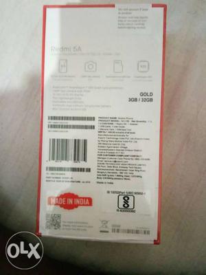 New seal pack Redmi 5A