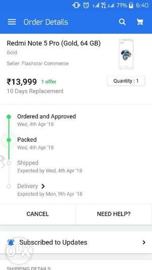 REDMI Not 5 Pro Seal Pack