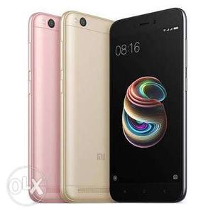 Redmi 5a 3gb 32gb Gold colour sealed pack, kal hi deliever