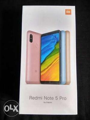 Redmi Note 5 Pro. Gold. 4 Gb 64 Gb. Seal Pack. Mo:-