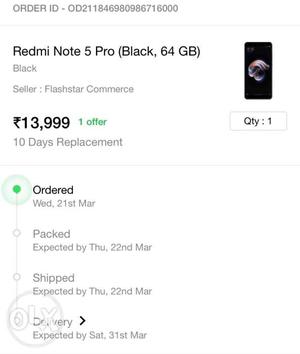 Redmi note 5 pro black 64gb sealed pack no