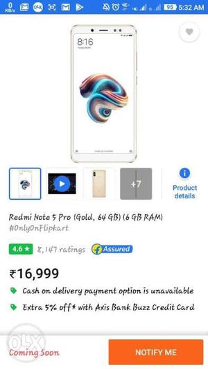 Redmi note 5 pro, new sealed pack