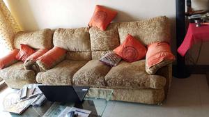 Sofa set, Seat 3+1+1, colour-Beige