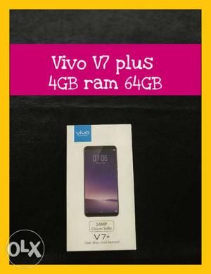 Vivo V7 plus 64GB Full kit Exchange or cash Note