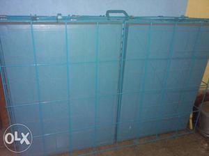 4/3 feet Dog cage with dual trays, new unused.