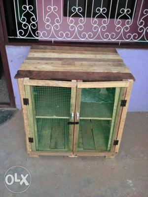 Brown Wooden cages for all birds sale very good condition