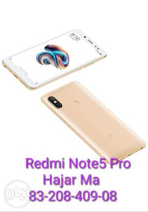 Hajar Ma New Redmi Note5 Pro 4+64GB Gold Black-