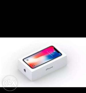 I phone x 64 gd new sealed packed silver colour