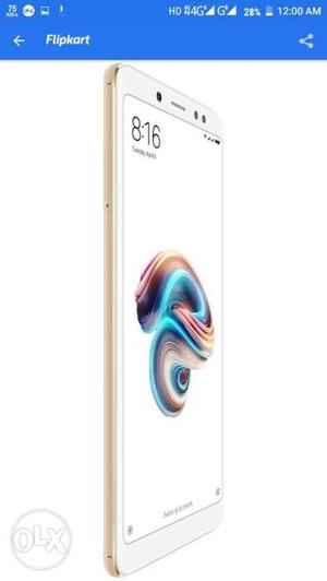 MI Note 5 pro sealed packed Gold in Colour 4 GB Ram 64 GB
