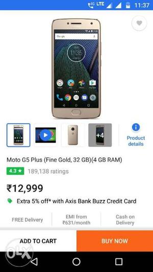 Moto g5 plus one month mobile having bill and full