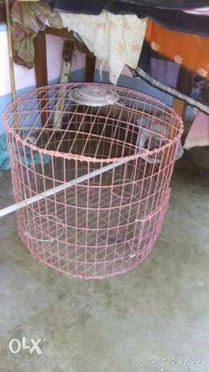 Pink Steel Bird Cage