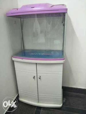 Purple Framed Fish Tank Cabinet