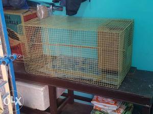 Rectangular Brown Pet Cage