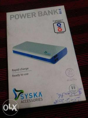 Syska power new unused  price fixed